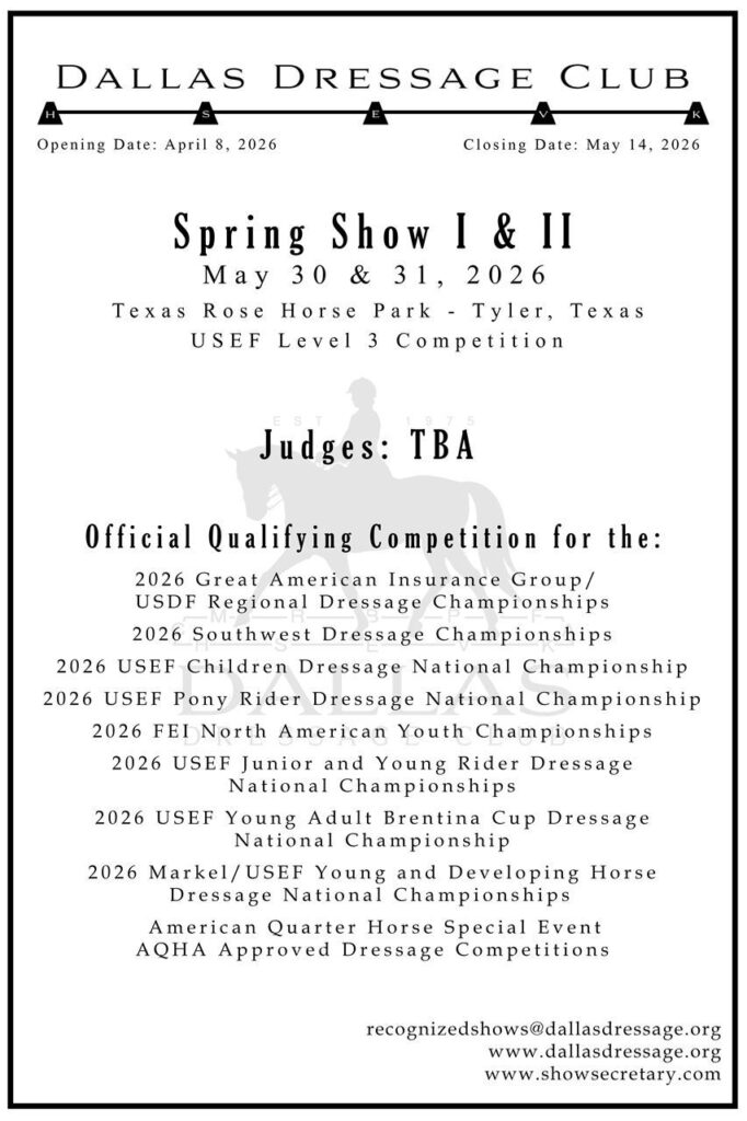 2026 DDC Spring Show I & II - Banner